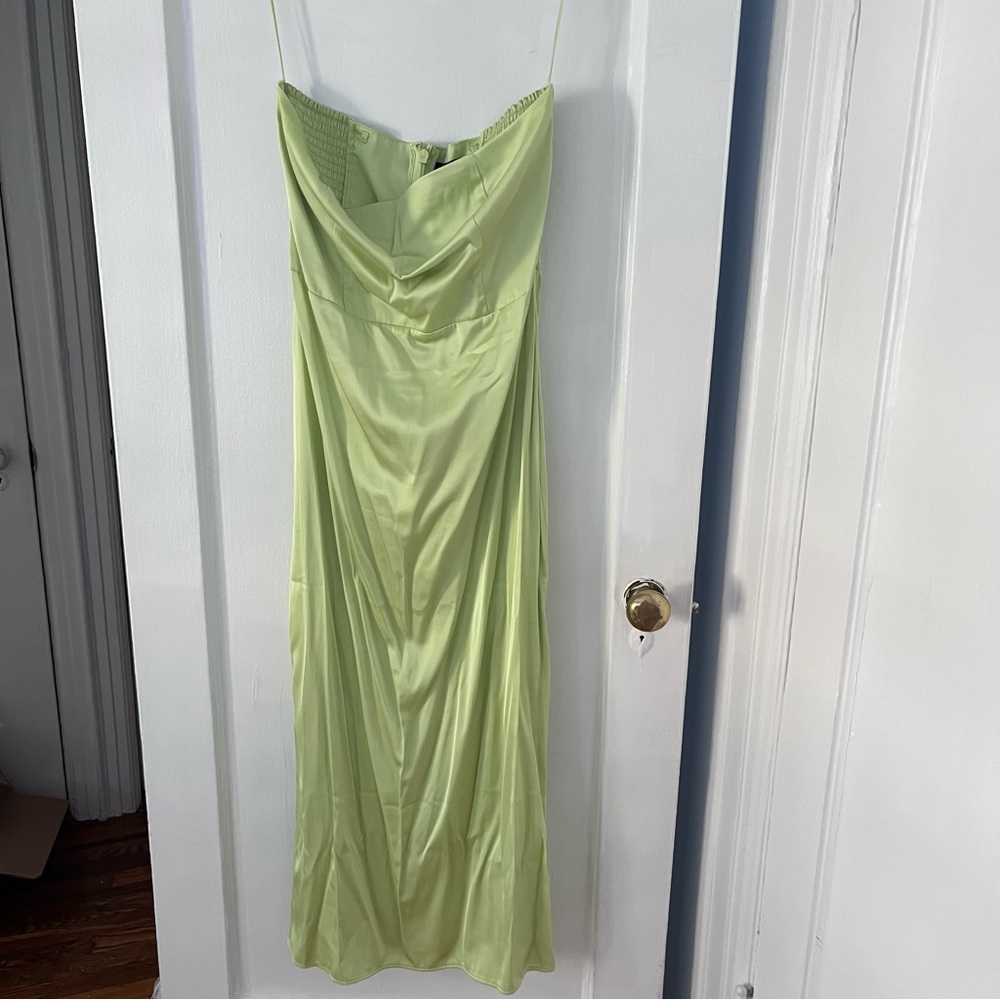 Abercrombie strapless green dress